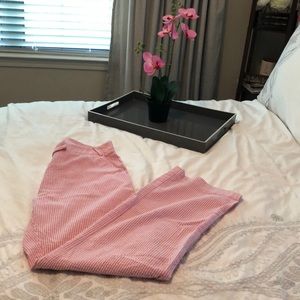 Lilly Pulitzer white label seersucker pants